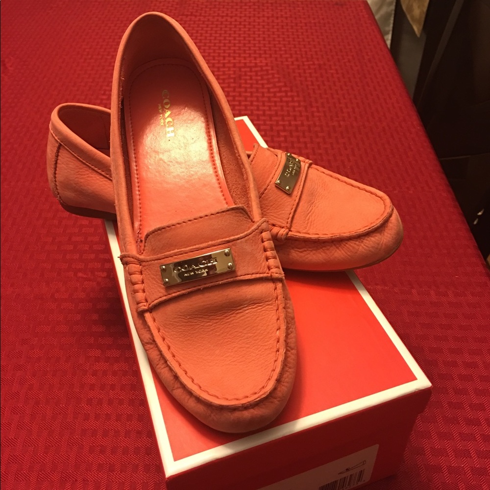 Pink Coach Loafers